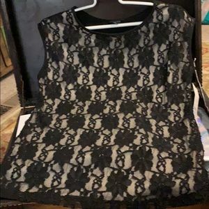 NWT lace front blouse